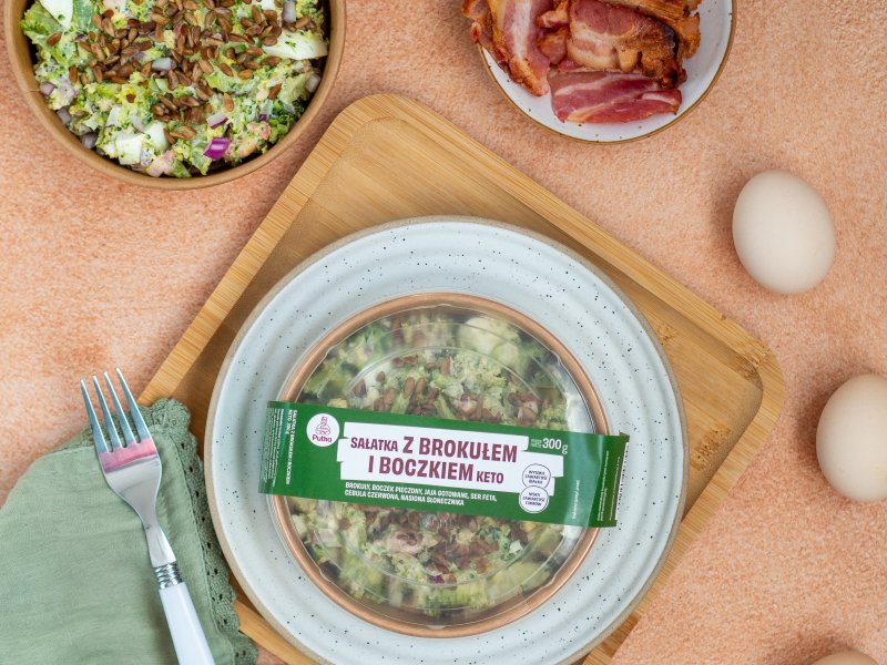 Sałatka KETO z Brokułem i Boczkiem 300 g