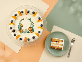 BEZGLUTENOWY Tort Śmietankowy z Owocami 1,5 kg